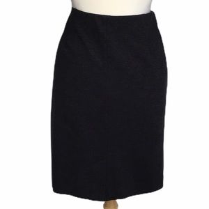 J.Jill Ponte Pencil Skirt Gray Large Knit